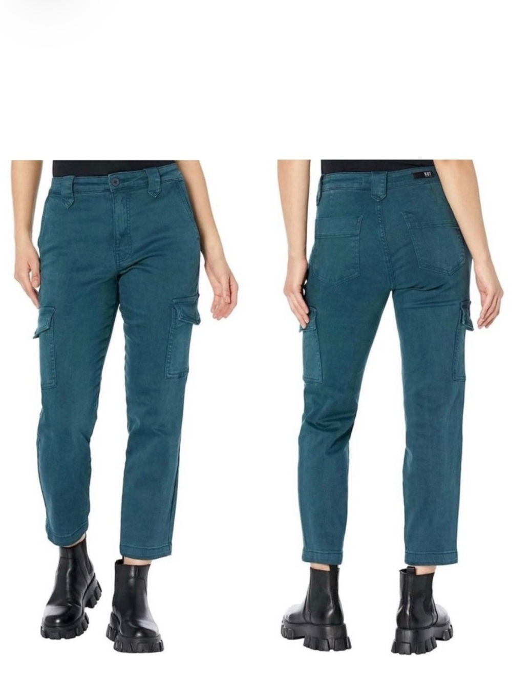 KFTK Naomi Fab Ab Girlfriend Cargo Pants Women’s Size 2 Straight Leg Stretch